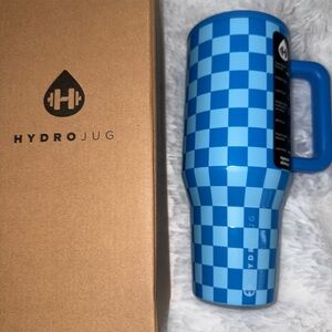HydroJug Blue Checkered traveler 40 oz